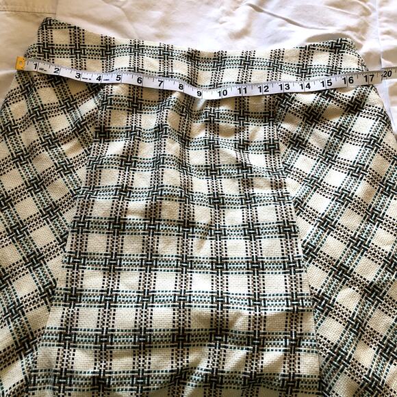 Ann Taylor Loft Basket Weave Plaid A-Line Skirt, Sz 10 - Picture 5 of 8